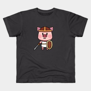 Spartan Pig Kids T-Shirt